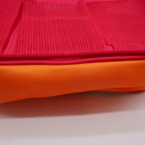 Tupperware Kulturbeutel Kosmetiktasche zum Aufhängen Orange Pink Punkte NEU – Bild 7